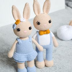 Custom crochet bunny doll | Amigurumi bunny rabbit | Baby safe toy bunny baby shower