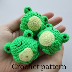 Crochet pattern frog, frog plush, crochet frog, amigurumi frog pattern