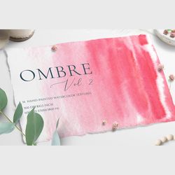 Ombre Watercolor Texture2 Backgrounds, wallpaper, wedding invitation, card design, gradient, save the date