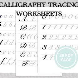 CALLIGRAPHY PRACTICE SHEETS | Calligraphy Practice Sheets | Modern | Handwriting