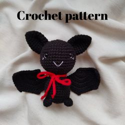 Crochet bat amigurumi pattern, but plush, bat pattern, crochet Halloween bat