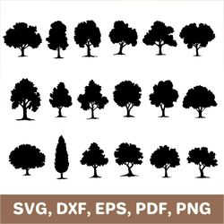 Tree svg, trees svg, tree dxf, trees dxf, tree template, tree png, trees png, tree cut file, tree cutout, tree printable