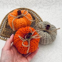 Pumpkin CROCHET PATTERN PDF autumn decor mini helloween crocheted diy stuff pumpkins amigurumi toy gift