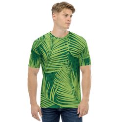 Men's t-shirt Green-Leaves