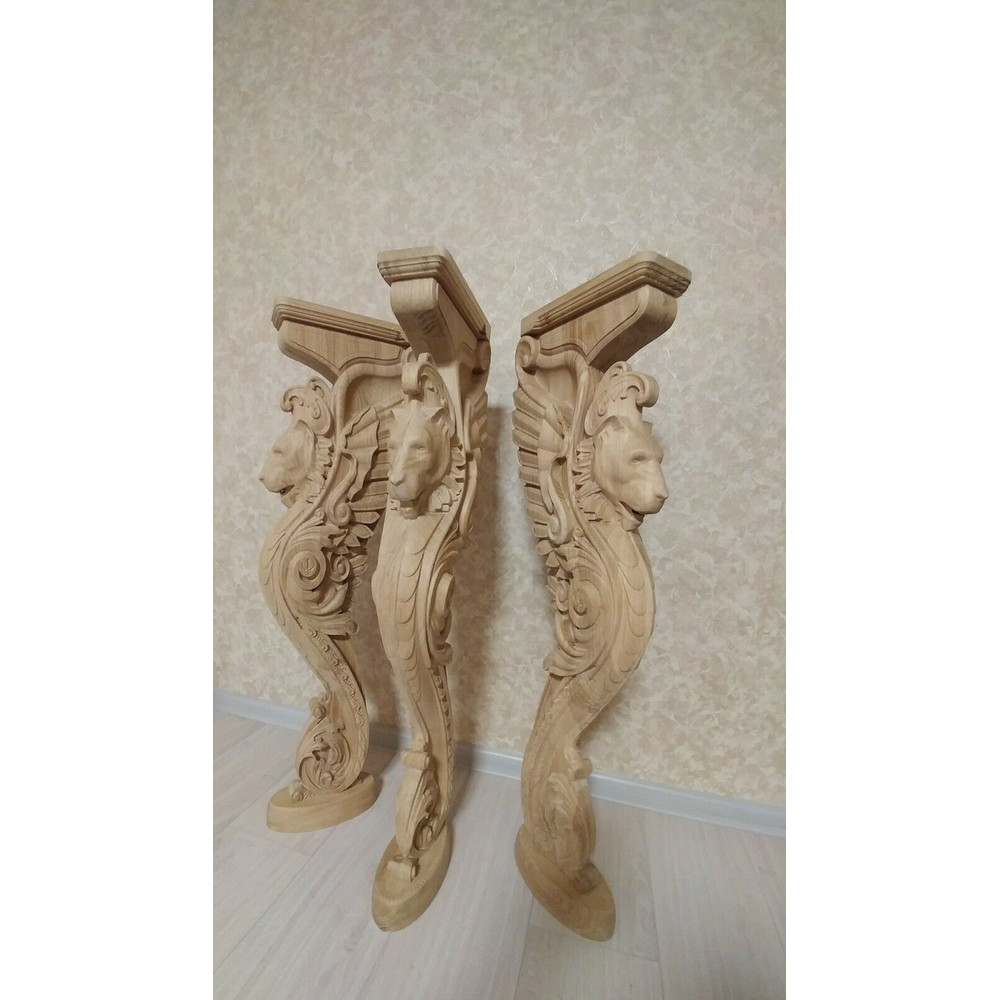 Lion baluster-Carved pillar-Fireplace corbel-carved lion-lion pillar- stair balister-stair pillar-kitchen island12.jpg