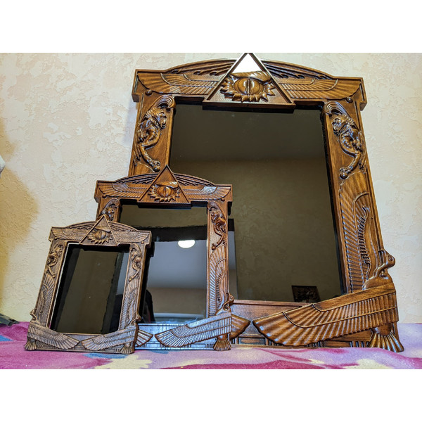 Black mirror-Gothic mirror-witch mirror-obsidian mirror-wirch supply-witch altar-wirch decorations-haloween decorations1.jpg