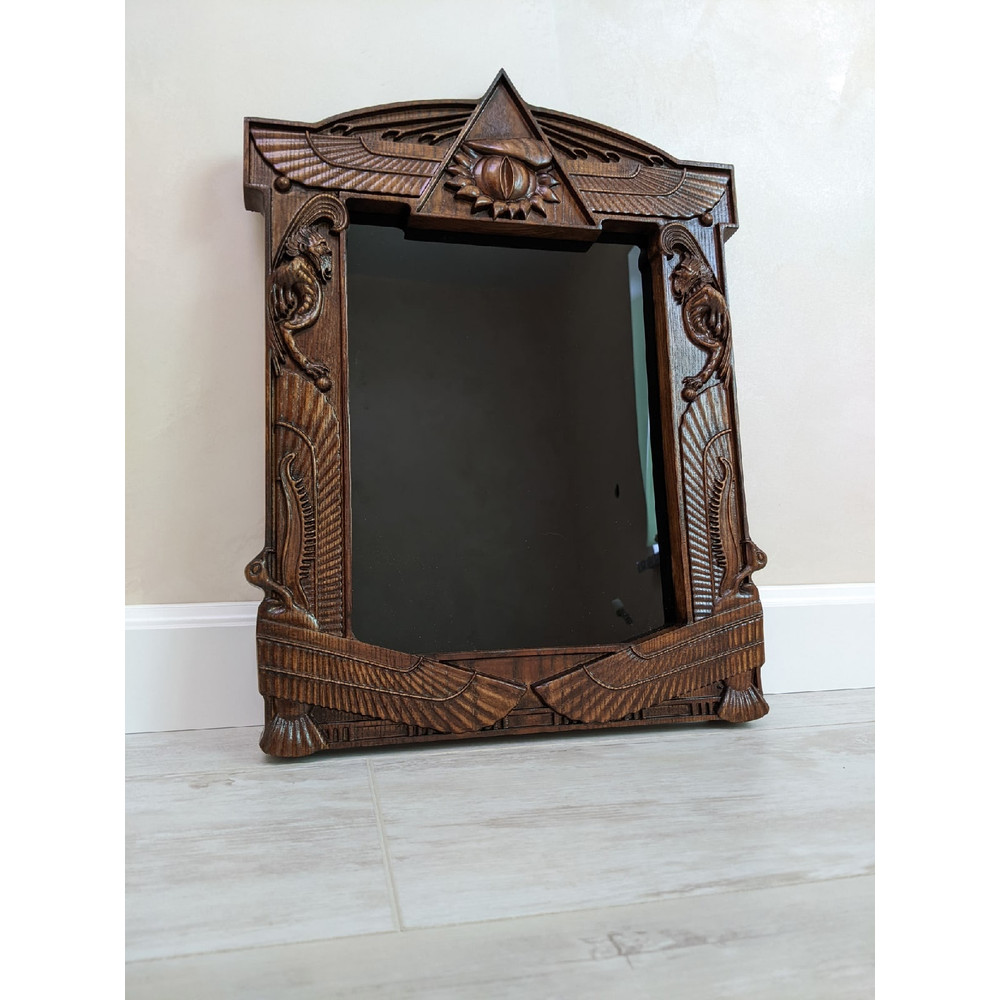 Black mirror-Gothic mirror-witch mirror-obsidian mirror-wirch supply-witch altar-wirch decorations-haloween decorations5.jpg