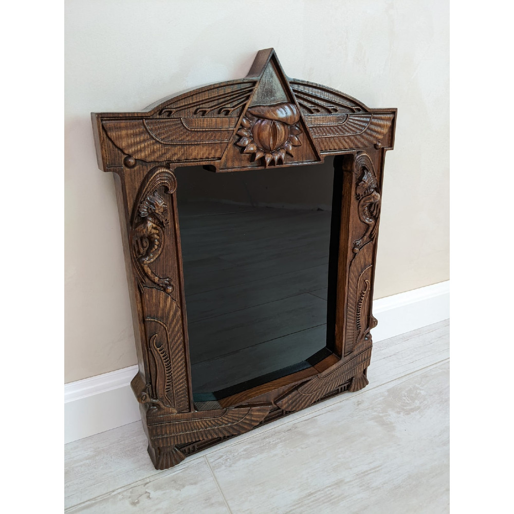 Black mirror-Gothic mirror-witch mirror-obsidian mirror-wirch supply-witch altar-wirch decorations-haloween decorations6.jpg