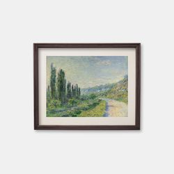 The Road to Vetheuil - Vintage oil painting by Claude Monet, 1880