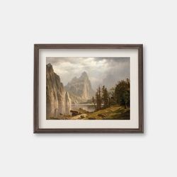 Yosemite National Park - Vintae oil painting, 1860s