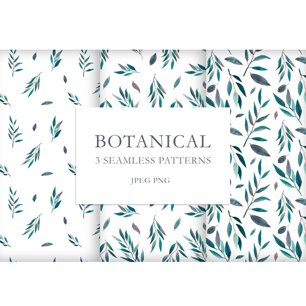 Botanical seamless pattern