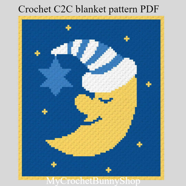 crochet-C2C-moon-graphgan-blanket