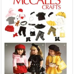 Doll 18 inch Clothes Pattern MC Calls 6699 PDF