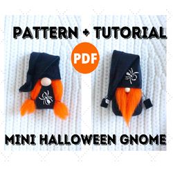 Mini Halloween Gnome Pattern and Sewing Tutorial