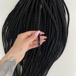Synthetic DE braids, double ended Black braids