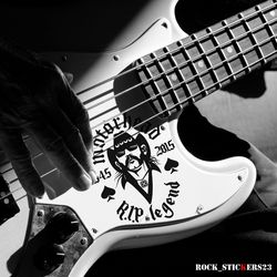 Lemmy Kilmister sticker Motorhead vinyl decal R.I.P. legend in memory