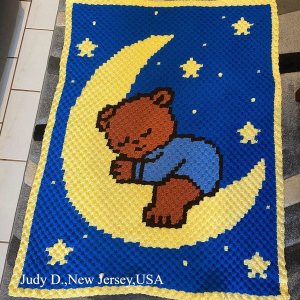 crochet-C2C-sleeping-bear-baby-blanket-6