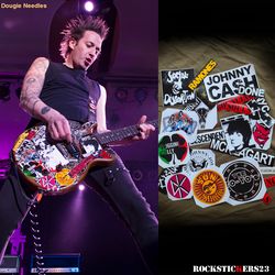 Dougie Needles guitar stickers Joan Jett & The Blackhearts punk rock gibson les paul junior set 26