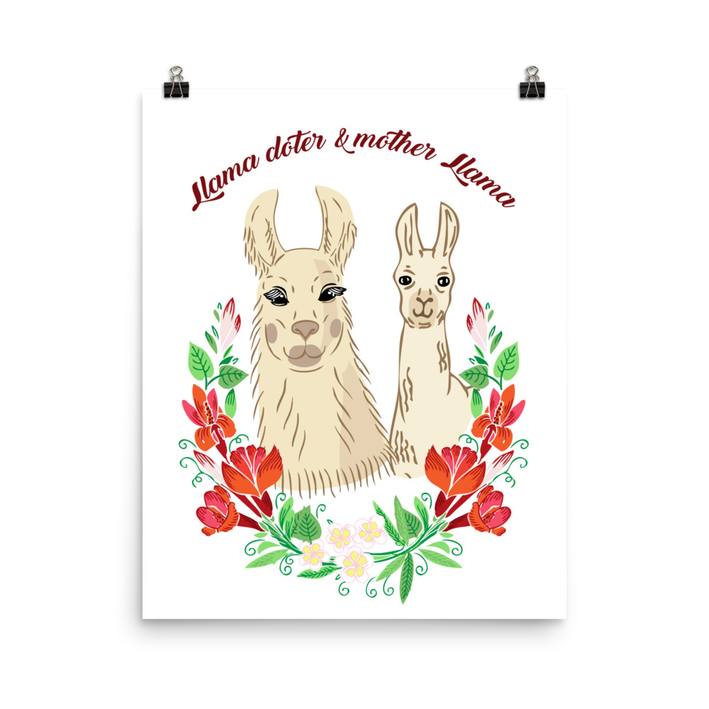 Llama with baby. Art poster cover 4.jpg