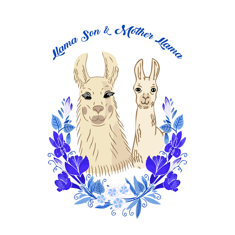 Llama with baby son. poster A4_1.jpg