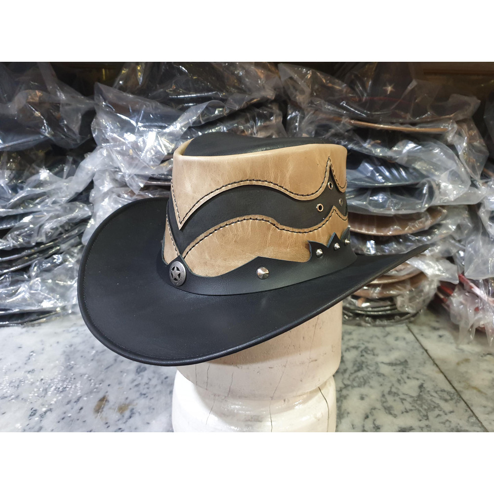 Rodeo Double Crowned Leather Hat (7).jpg