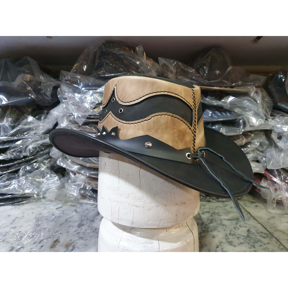 Rodeo Double Crowned Leather Hat (11).jpg