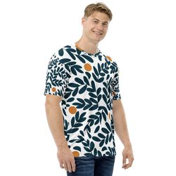 men's t-shirt leaves