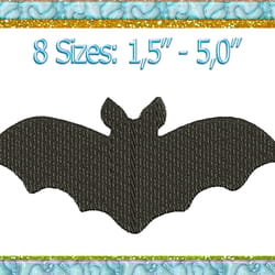 bat embroidery design