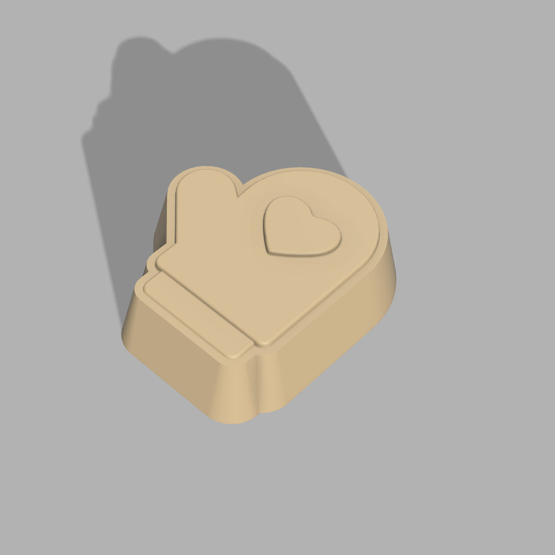 Mitten Bath Bomb Mold 3D model