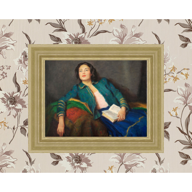 vintage girl reading giclee print.jpg