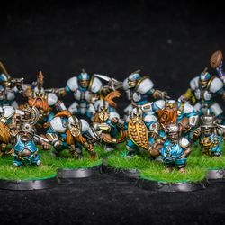 the middenheim maulers – old world alliance blood bowl team - painting comission
