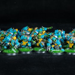 orc blood bowl team – gouged eye - painting comission