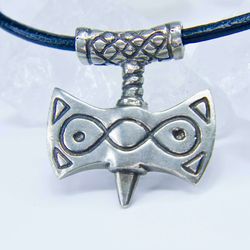 german silver handcrafted amulet of talos / elder scrolls inspired pendant / skyrim pendant / tes jewelry