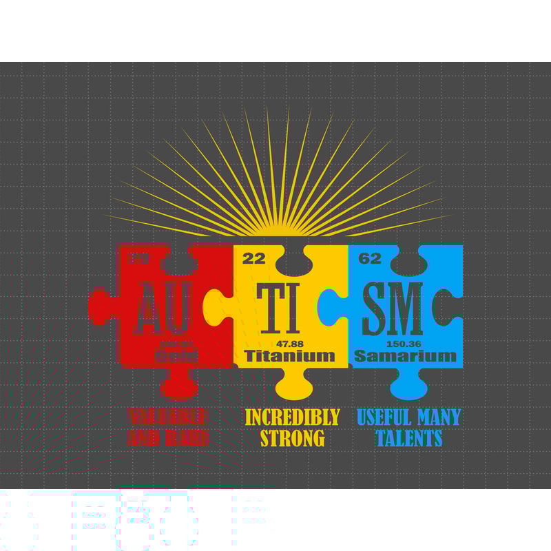 Autism Chemical Svg, Puzzle Piece Svg, Autism Support, 2nd April Svg, Autism Awareness Svg, Be Kind Svg.jpg
