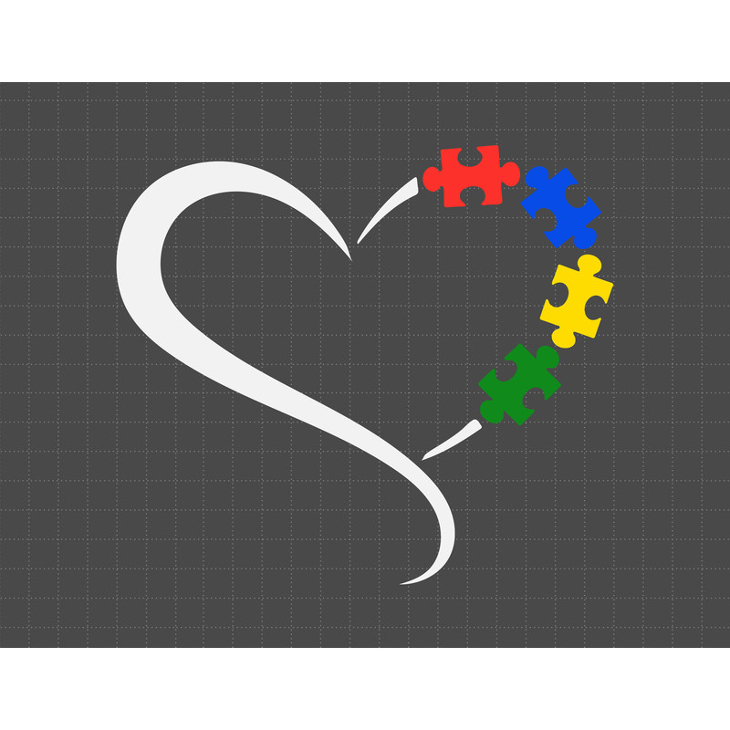 Autism Heart Svg, Puzzle Piece Svg, Autism Support, 2nd April Svg, Autism Awareness Svg, Be Kind Svg.jpg