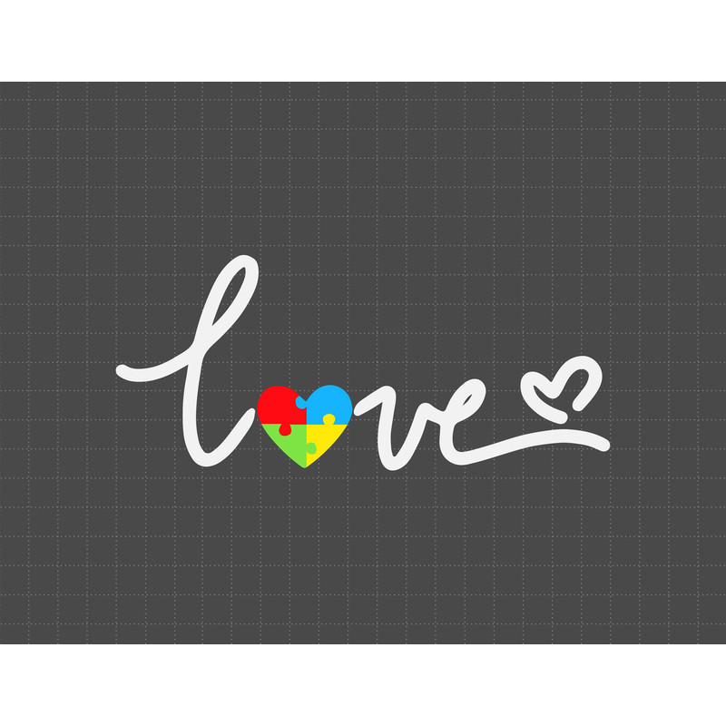 Love Autism Letter Svg, Puzzle Piece Svg, Autism Support, 2nd April Svg, Autism Awareness Svg, Be Kind Svg.jpg