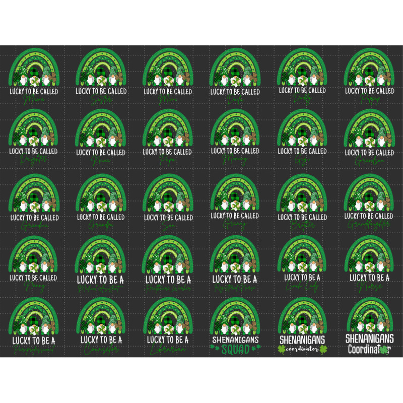 Bundle Happy St Patrick Day Three Green Gromes Rainbow Svg, Happy St Patrick's Day Svg, Lucky Svg, Irish Svg, Shamrock Svg, Green Svg.jpg