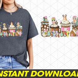 bluey coffee latte png, bluey and bingo drinking png, bluey , 36