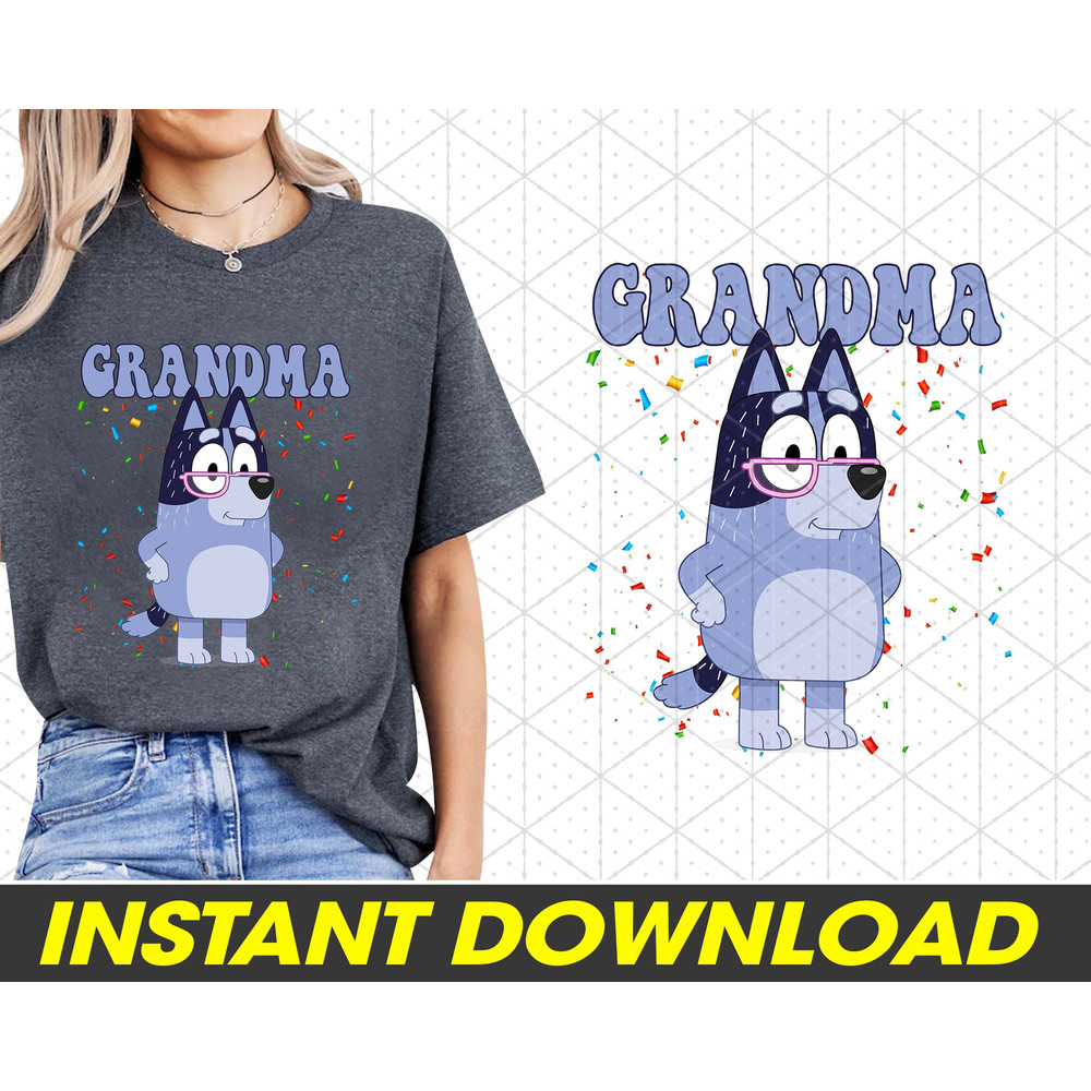 Grandma Bluey PNG, Bluey And Bingo, Bluey Family PNG, Bluey Friends Png, PNG Digital Download.jpg