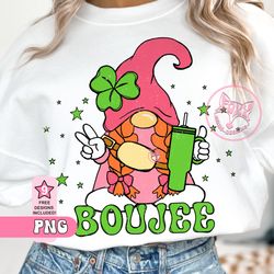 boujee gnome saint patricks day png clipart tumbler lululemo, 36