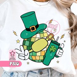 disco ball st pattys day stanley tumbler belt bag png saint, 45