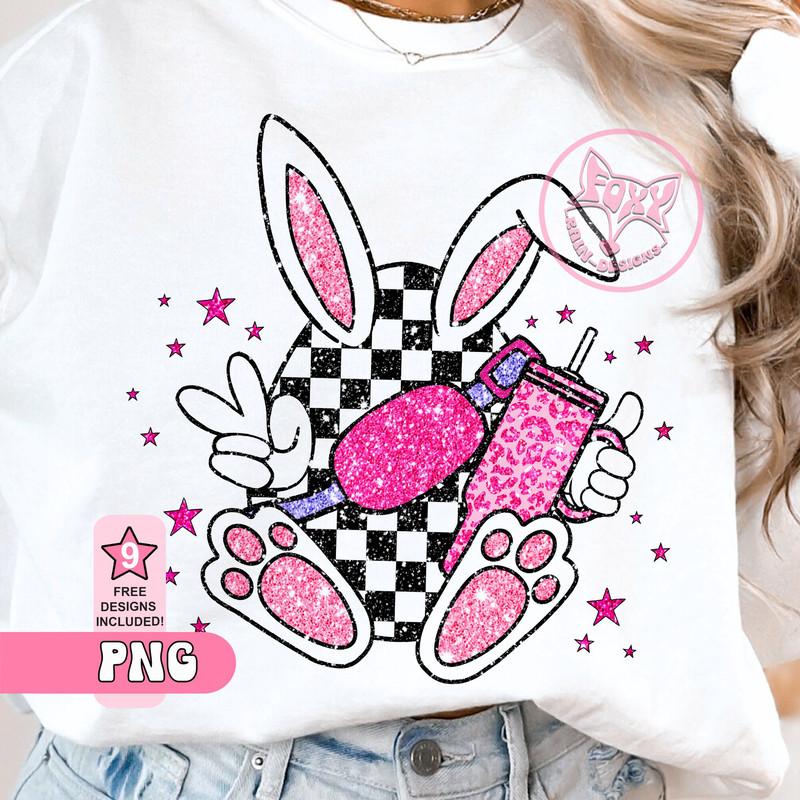 Easter Bunny Ears Clipart Faux Glitter Sparkle png Sublimation Design Digital Art Downloads Top Sellers DTF Transfers Popular Right Now.jpg