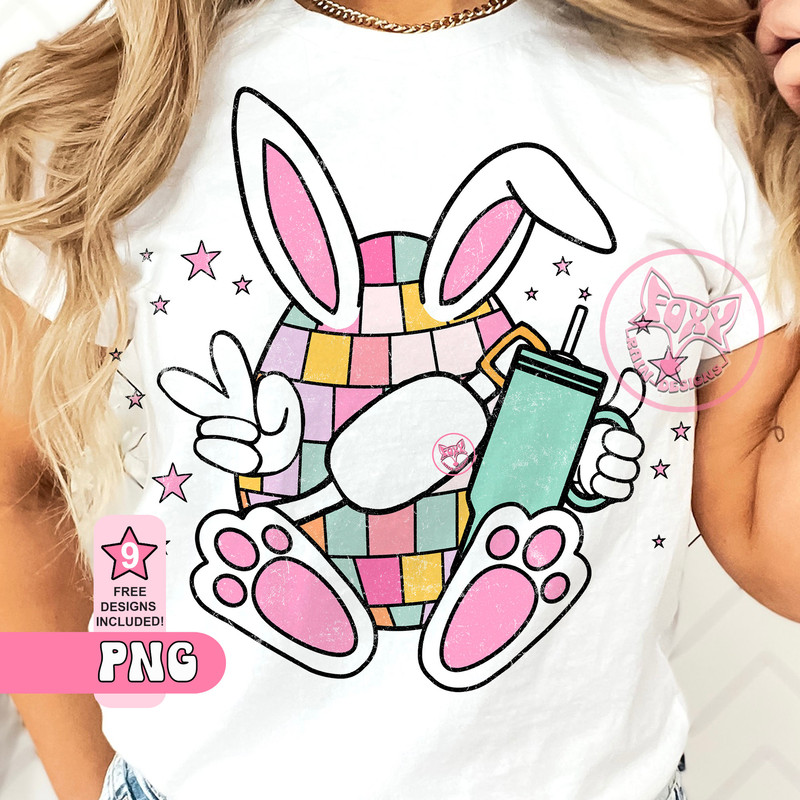 Easter Disco Ball Egg PNG Retro Stanley Tumbler Belt Bag Sublimation Designs Digital Download Art Graphic Tshirt Dtf Designs Trending Now.jpg