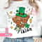 Highland Cow St Patricks Day Shamrock Glitter Png, St Pattys Day Four Leaf Clover Sequin Shirt PNG, Trending Popular right now, Dtf Designs.jpg