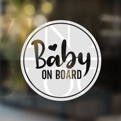 Baby on Board Car Decal Baby on Board Sticker Baby on Boar