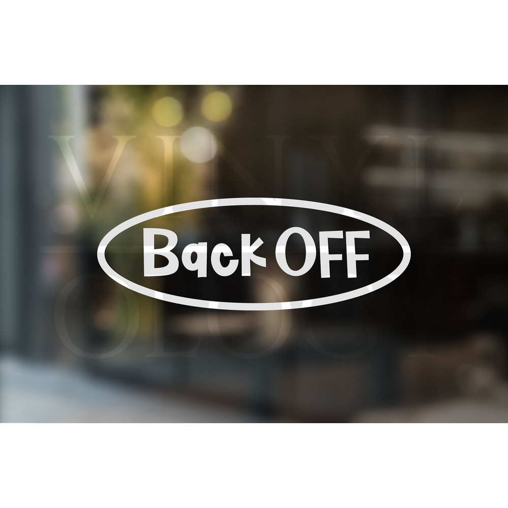 Back Off Car Decal, Back Off Vinyl Decal, Funny Car Decals, Funny Bumper Stickers, Funny Tailgating Decal, New Car Gift, New Driver Gift.jpg