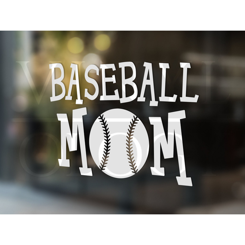 Baseball Mom, Baseball Mom Decal, Baseball Car Decal, Sports Team Decal, Baseball Team Decal, Mom Car Decal, Baseball Monogram, Sports Decal.jpg