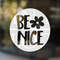Be Nice Car Vinyl Decal, Be Nice Bumper Sticker, Be a Kind Human, Be a Good Human, Retro Car Decal, Laptop Decal, Phone Sticker, Friend Gift.jpg