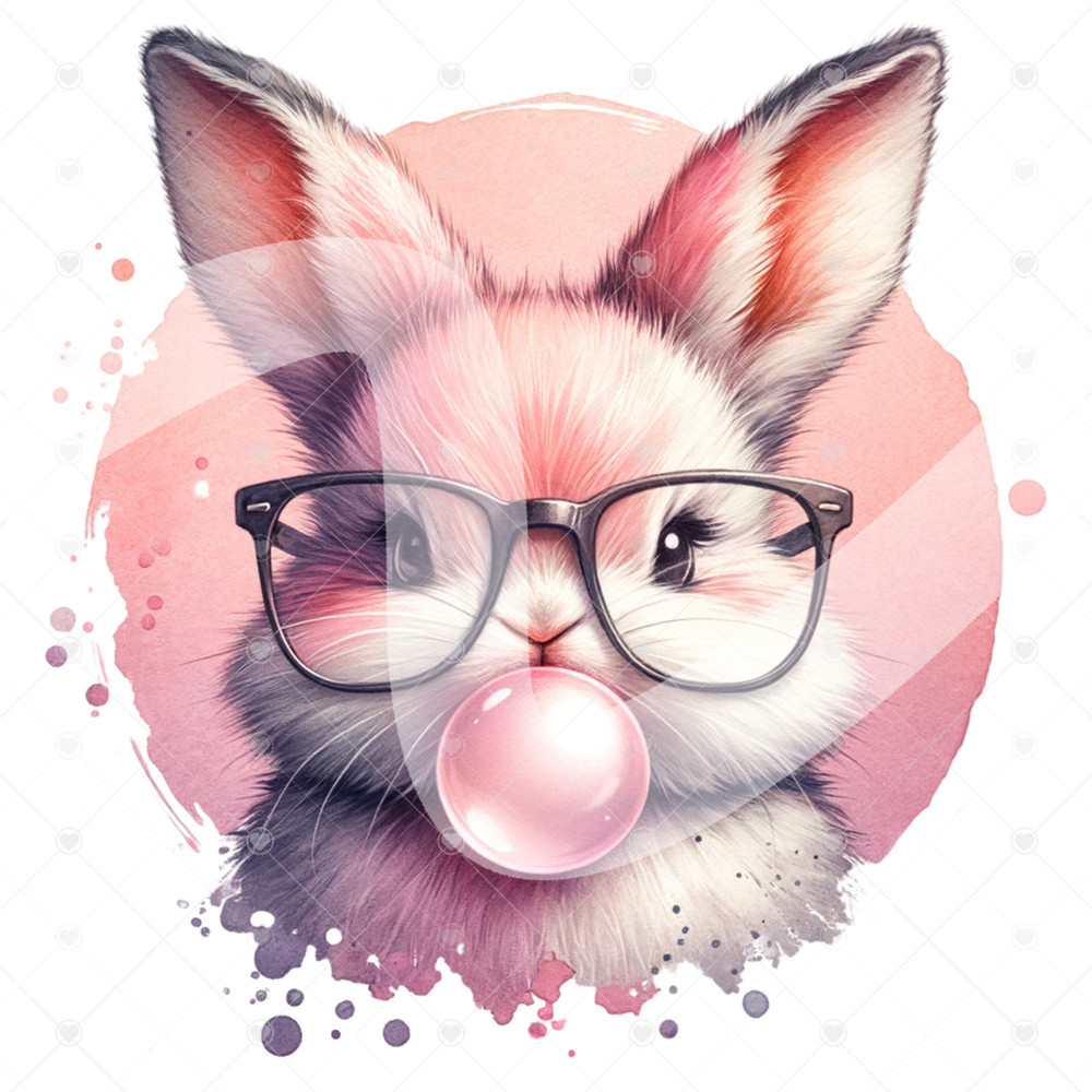 Cute Easter Bunny Clipart, Easter Shirt Sublimation Design, Rabbit Digital Download, PNG Instant DIGITAL ONLY, Glass Jar Png, Tshirt Design.jpg