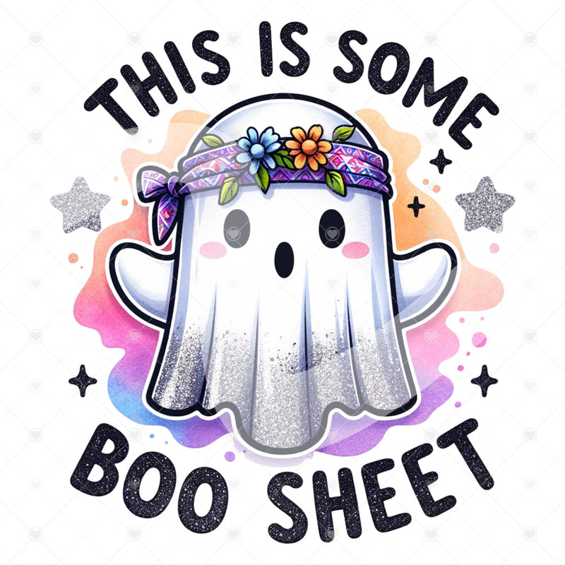 Cute Snarky Ghost PNG, This is Some Boo Sheet, Funny Halloween Clipart, Funny Ghost Png, Ghost Shirt Design, Spooky Glass Jar Wrap.jpg